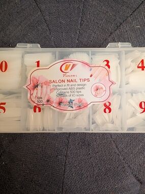 Vinew Salon Nail Tips - White French Tip Set